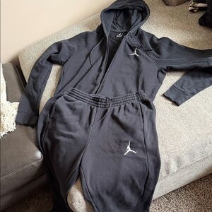 Jordan Nike Black Hoodie and Pants Jumpsuit XL
